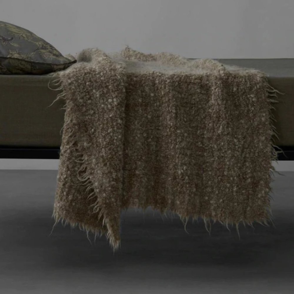 Society Limonta bou plaid throw | wool/alpaca NWT